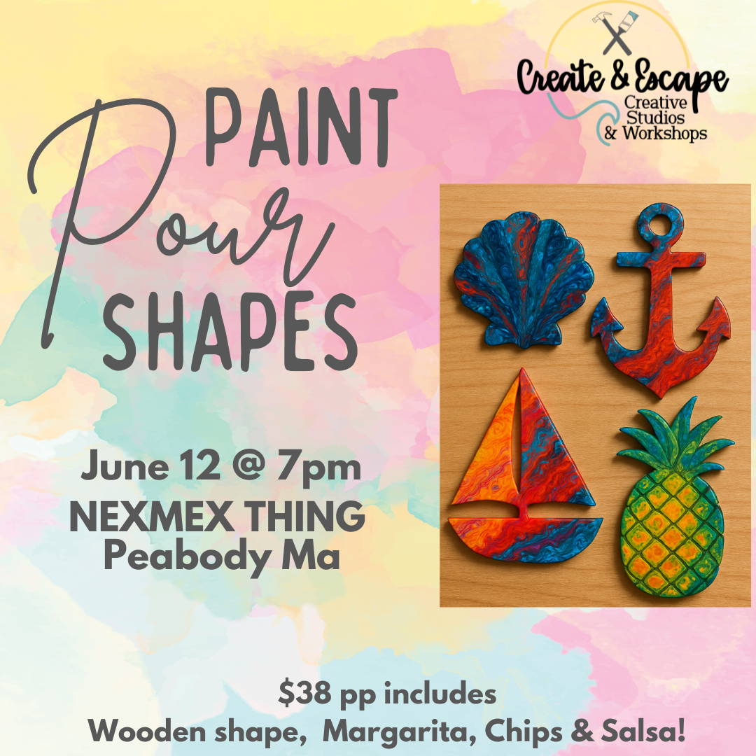 June 12 - Coastal Paint Pour Night @ The NexMex Thing | Open Workshop