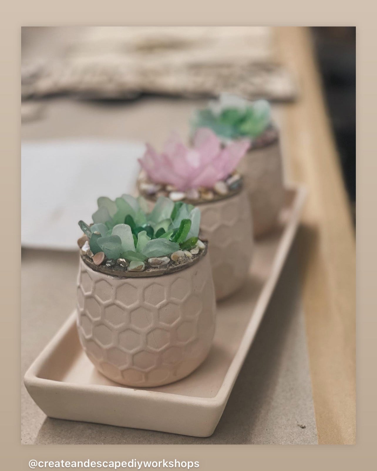 DIY Sea Glass Art Experience | 10.18 @ 2pm at Granite Coast Brewing | Open workshop