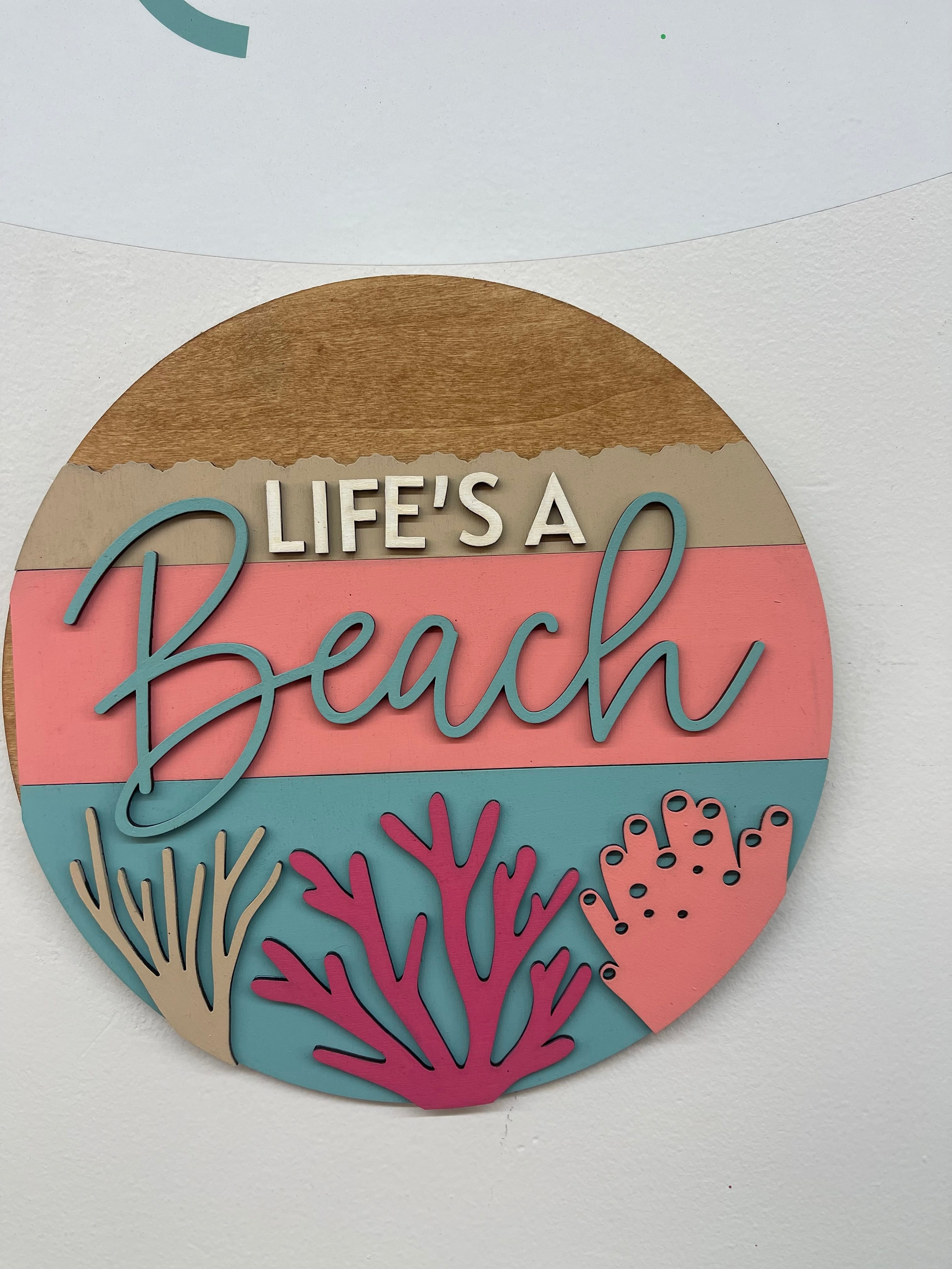 Life’s A Beach, 3D | Design #2Beach