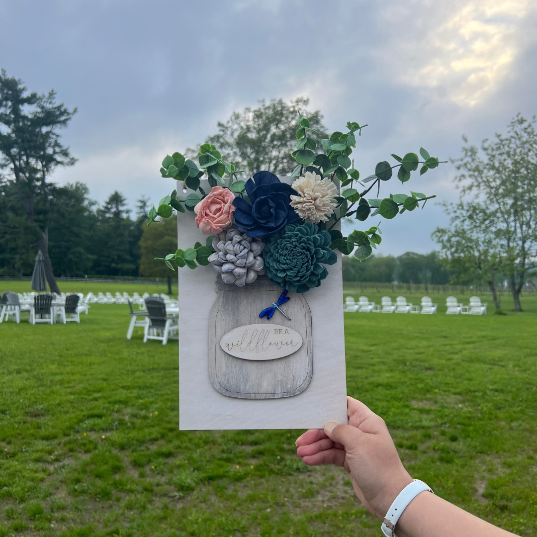 11.15 @2pm Sip & Design: Wood Floral Arrangements @Granite Coast Brewing | Open Workshop