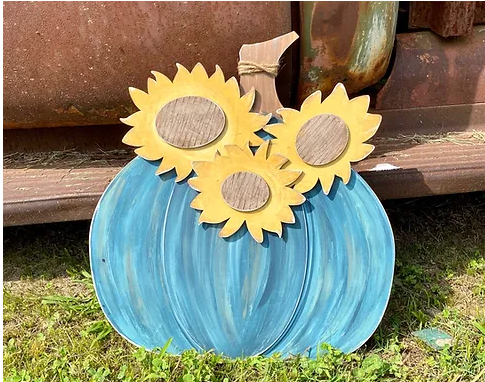 Sunflower Pumpkin- can add Initial or last name or welcome| Design #Fall12