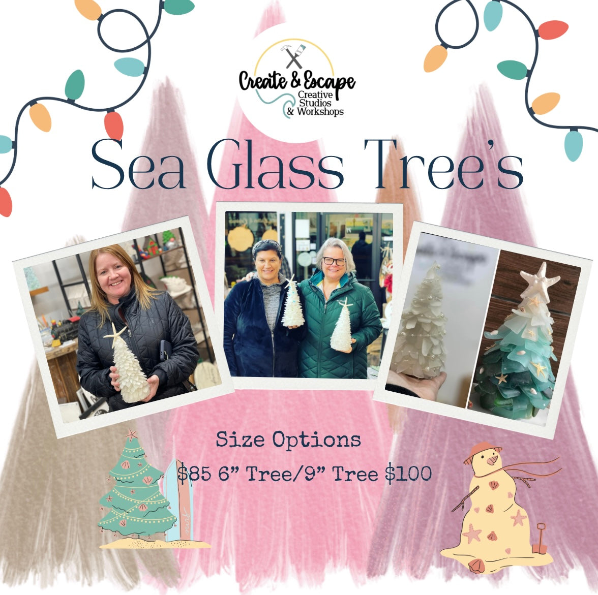 DIY Sea Glass Art Experience | 10.18 @ 2pm at Granite Coast Brewing | Open workshop