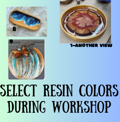 April 5th@2:30pm Beach Resin or Dried Flower Resin Pour | Open Workshop