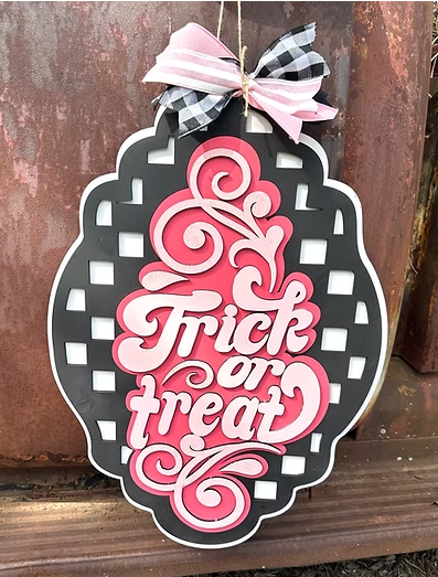 Trick Or Treat Retro 3D| Design #2025E MDG