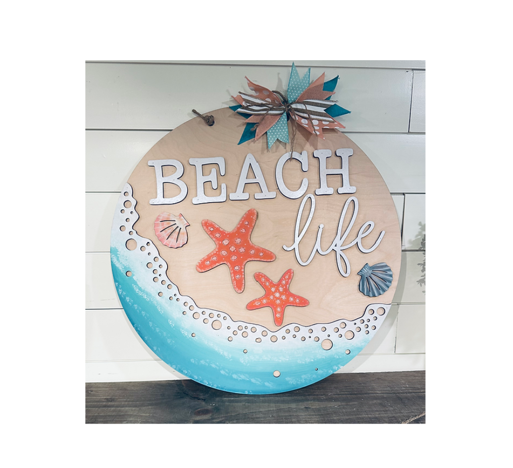 Beach Life| Design 41 (Suggested Size 18")