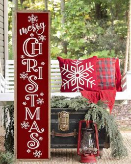 Merry porch plank, framed | Design #140061