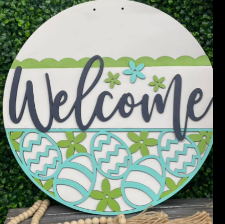 Welcome Easter Eggs 3D | Design #1540