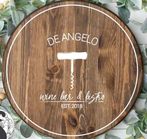 Wine Bar with screw, personalized | Design #1737