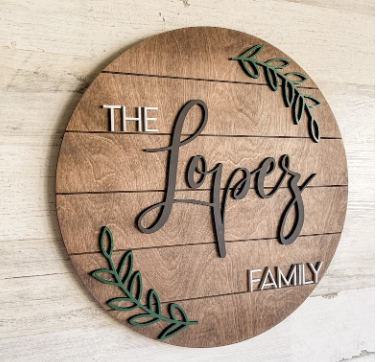 TOP SELLER Wreath Family Name, personalized | Design #444