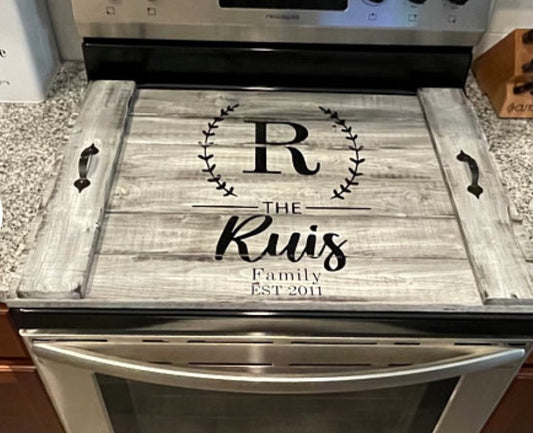 Family Est Tray with handles | Design #5008