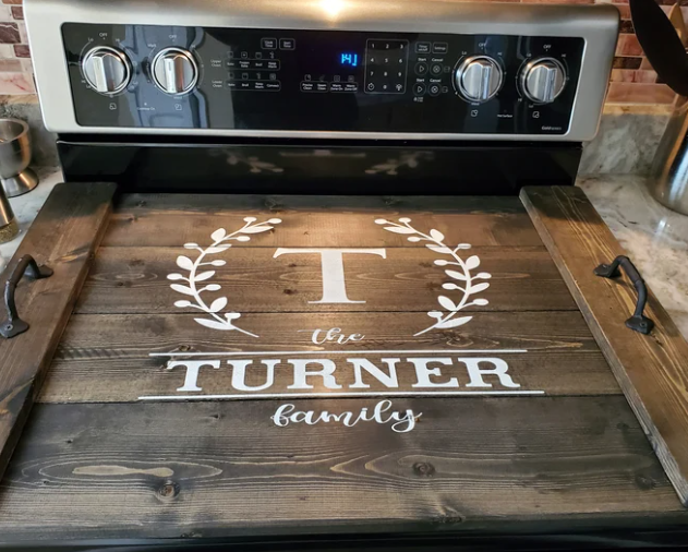 Family name, stove cover | Design #5013