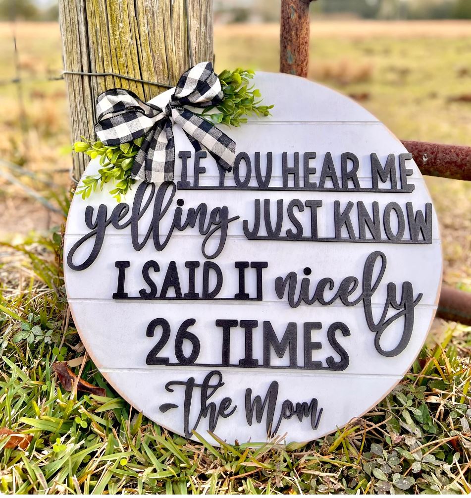 The Mom Sign 3D | Design 2