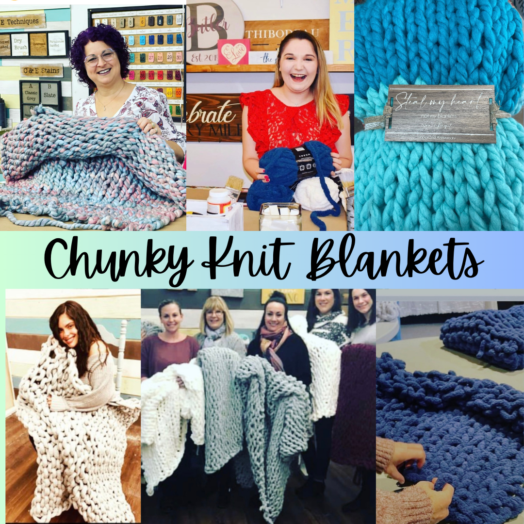 Hand Knit Blankets @ C&E Winter 2025 -2026