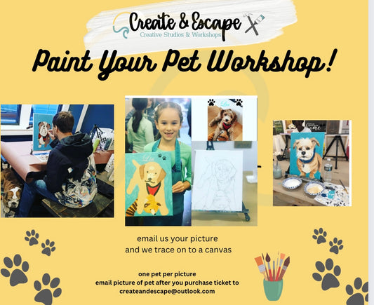 3/24 Paint Your Pet 2:30 Family Workshop at Breaking Grounds Cafe | Open Workshop