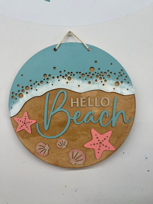 Hello Beach, 3D | Design #1Beach