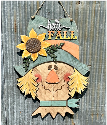 Scarecrow Hello Fall  | Design #Fall7