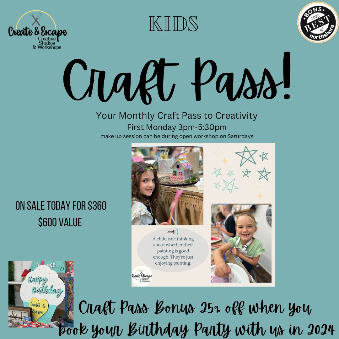 Kids Craft Pass!