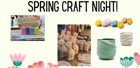Sip & Paint Spring Ceramics @The Gloucester House 3.13.24 |Open Workshop