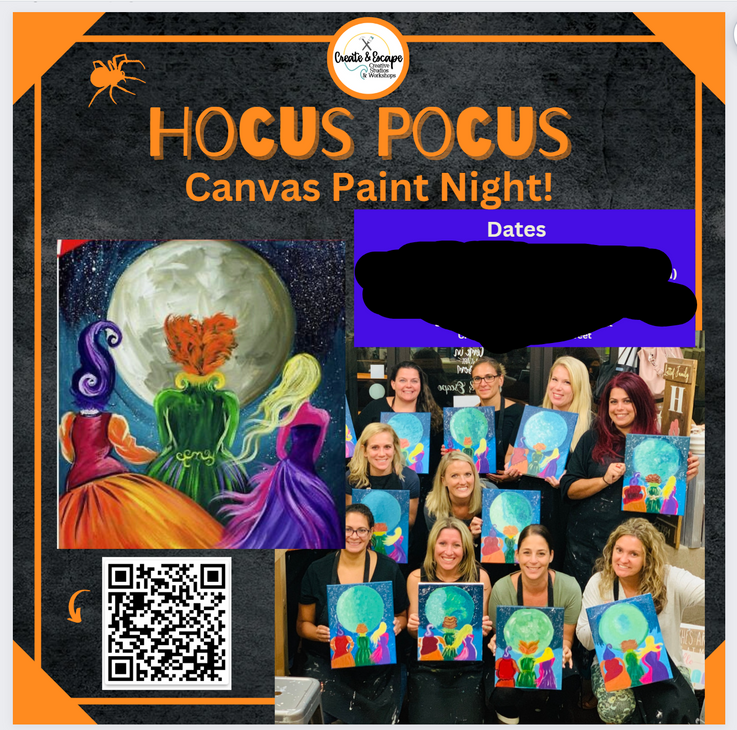 NexMex Thing 7pm 9/28 7pm @NexMex Thing- Hocus Pocus Canvas Paint Night | Open Workshop