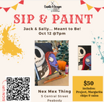 10.12.23 Sip & Paint - Jack & Sally Canvas @ The NexMex Thing | Open Workshop