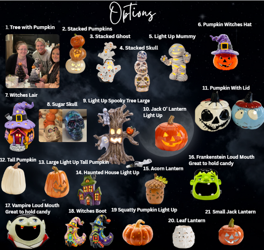 Halloween Ceramics 10/4 2:00pm-4pm @ Create & Escape| Open Workshop