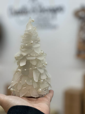 Sea Glass Tree Kit To Go- DIY at Home or Join our ONLINE CLASS 12.17.23, Sea Glass Art Tree | Open Workshop