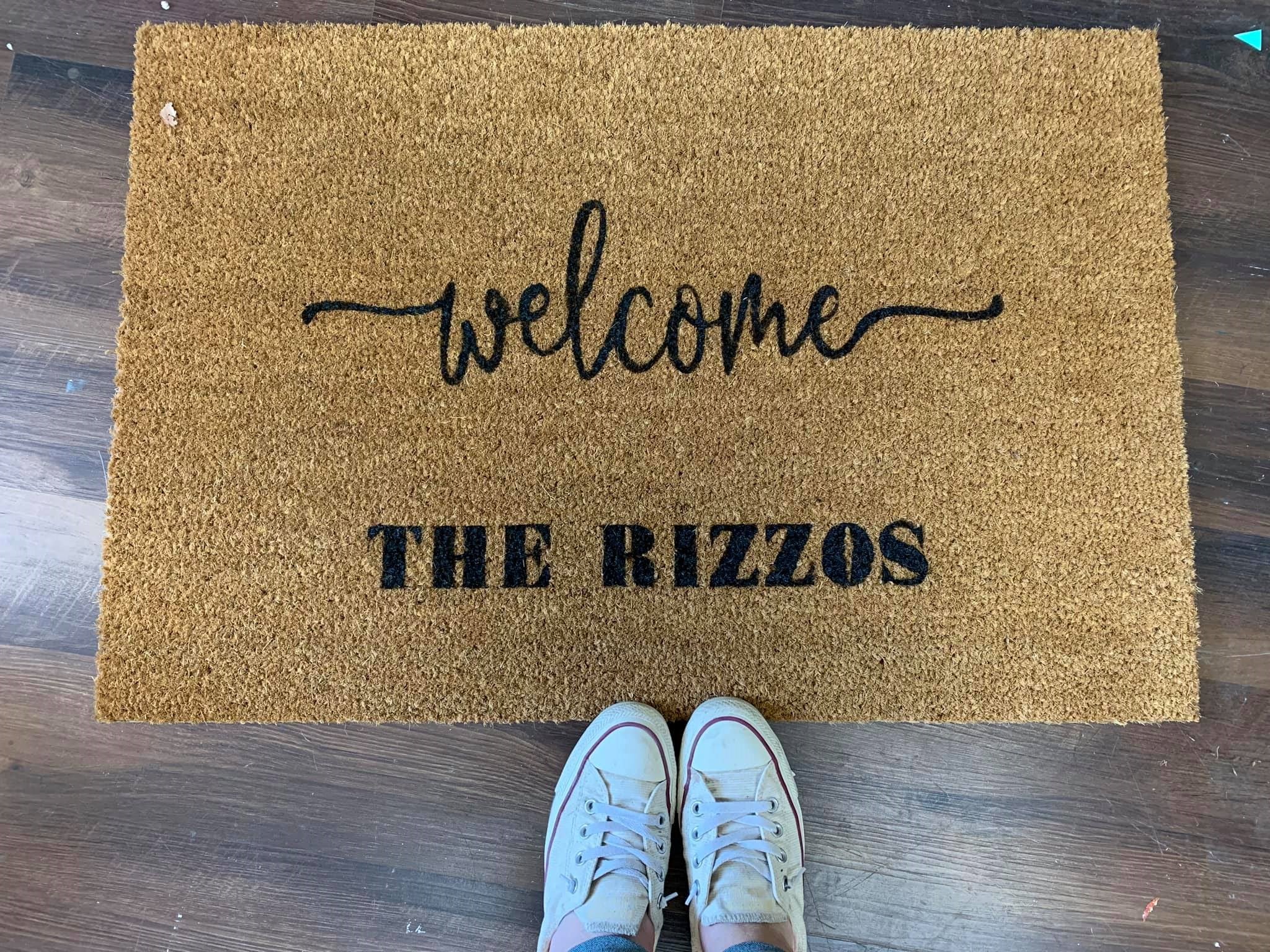 Welcome [LAST NAME] - Door Mat | Design #1204