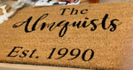 Modern [LAST NAME] Est [DATE] - Door Mat | Design #1208