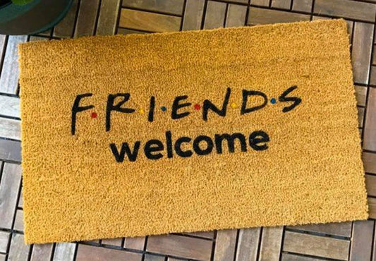 Friends Welcome simple - Door Mat | Design #1212