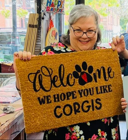 Welcome [add your dog breed] - Door Mat | Design #1225