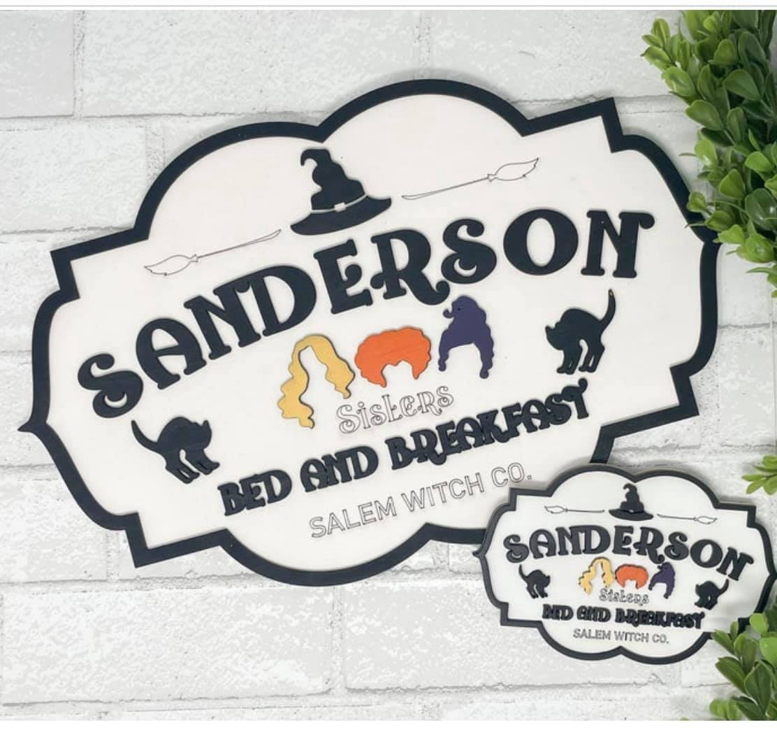 Sanderson Sisters Bed & Breakfast - 3D Wood | Design #1316