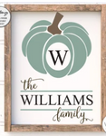 Pumpkin The [Name] Family | Design #1329