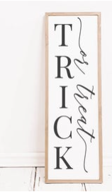 Trick or Treat - Porch Sign | Design #1334