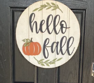 Hello Fall pumpkin | Design #1359