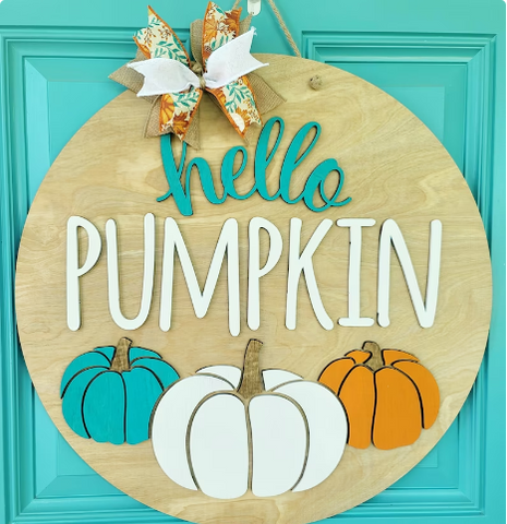 Hello Fall pumpkins trio | Design #1360