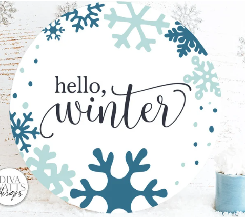 Hello Winter Snowflakes | Design #140017