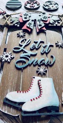 Let It Snow, 3D Sled | Design #140030