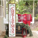 Merry Little Christmas porch plank, framed | Design #140062