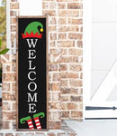Welcome Elf porch plank, framed | Design #140064