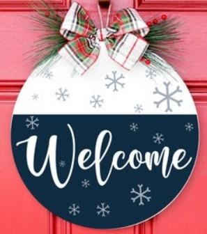 Welcome with snowflakes | Design #1424
