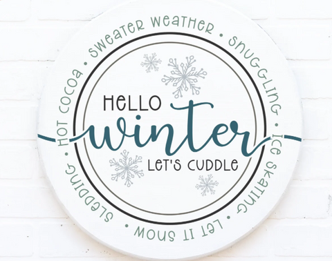 Hello Winter Cuddle | Design #1486