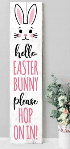 Bunny Easter - Porch Sign | Design #1524