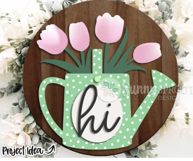 Hi Spring Garden Watering Can, 3D | Design #1550