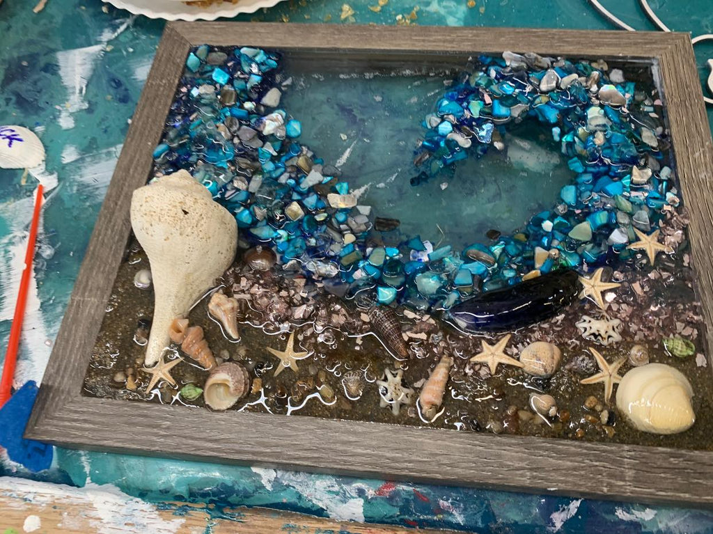 DIY Sea Glass Resin Art Join Open Sea Glass Session Create & Escape