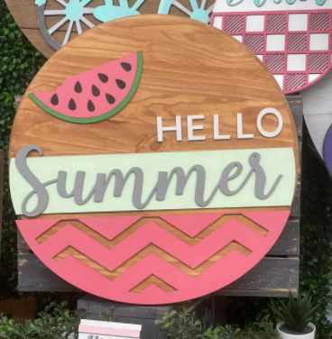 Hello Summer watermelon 3D | Design #1605