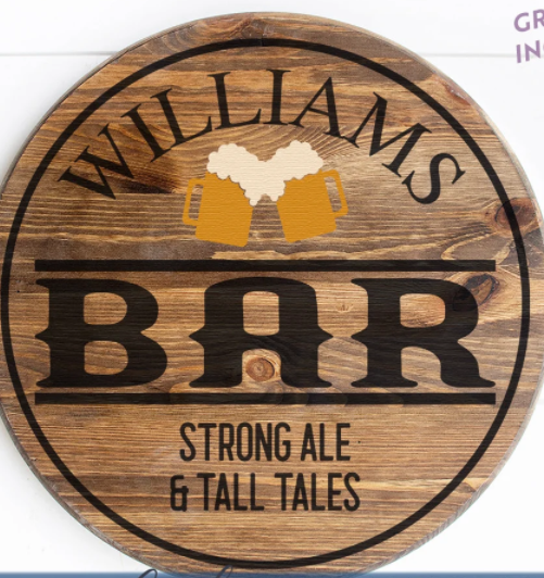 Bar Sign Beers, personalized | Design #1707