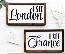 I See London + I See France duo (set of 2) | Design #1718