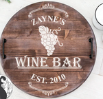Wine Bar tray with handles | Design #1725