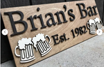 Bar Sign with beers Est Date, personalized | Design #1733