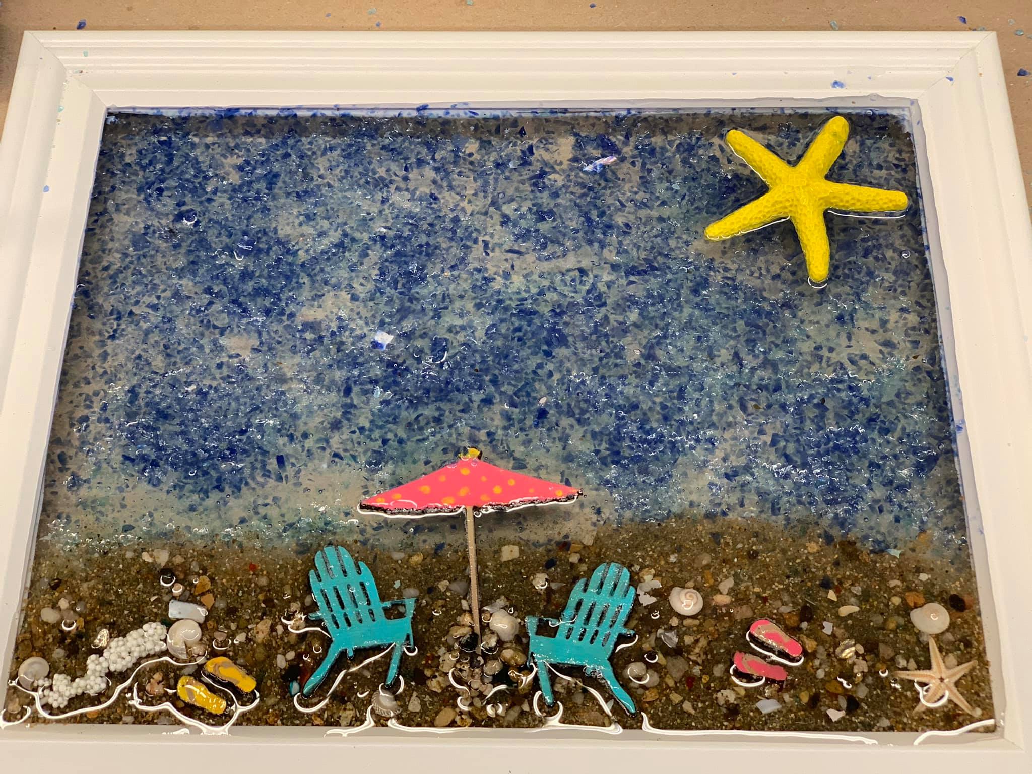 DIY Sea Glass Resin Art | Join Open Sea Glass Session